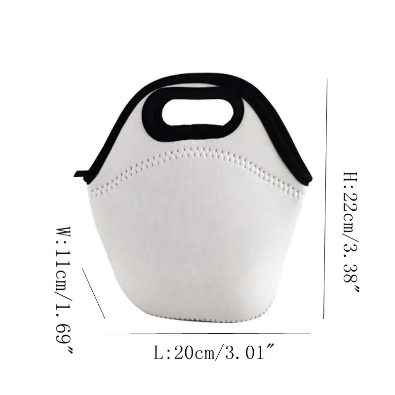 Wholesale Price Sublimation  Blank Lunch Tote Sublimation Lunch Bag for Kids