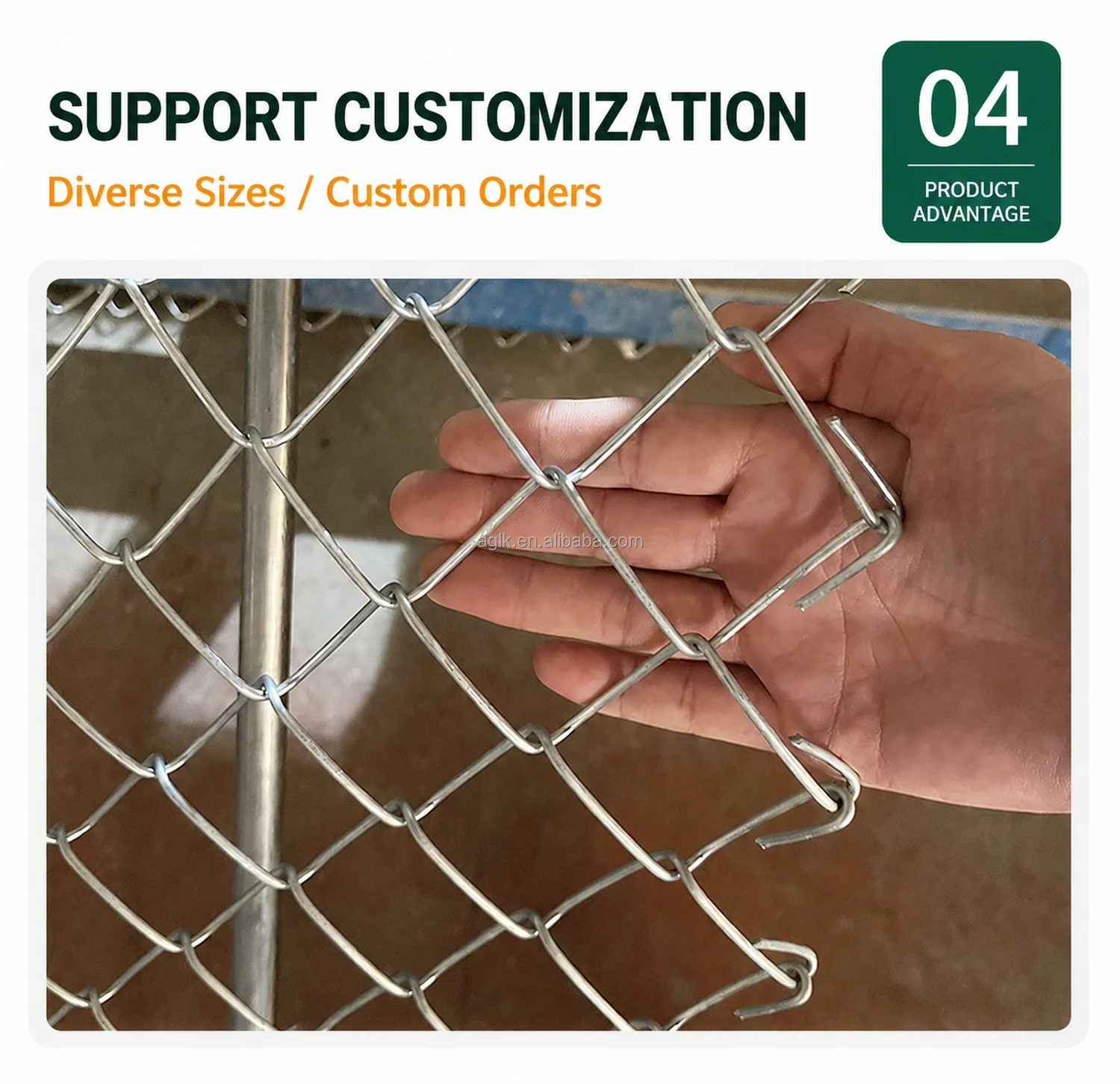 Galvanized Chain Link Fence