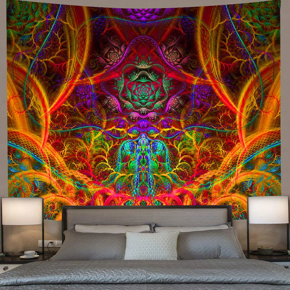 Tool Band Poster Tapestry Tree of Life Wall Hanging Tapestries for Living Room Bedroom Home Blanket
