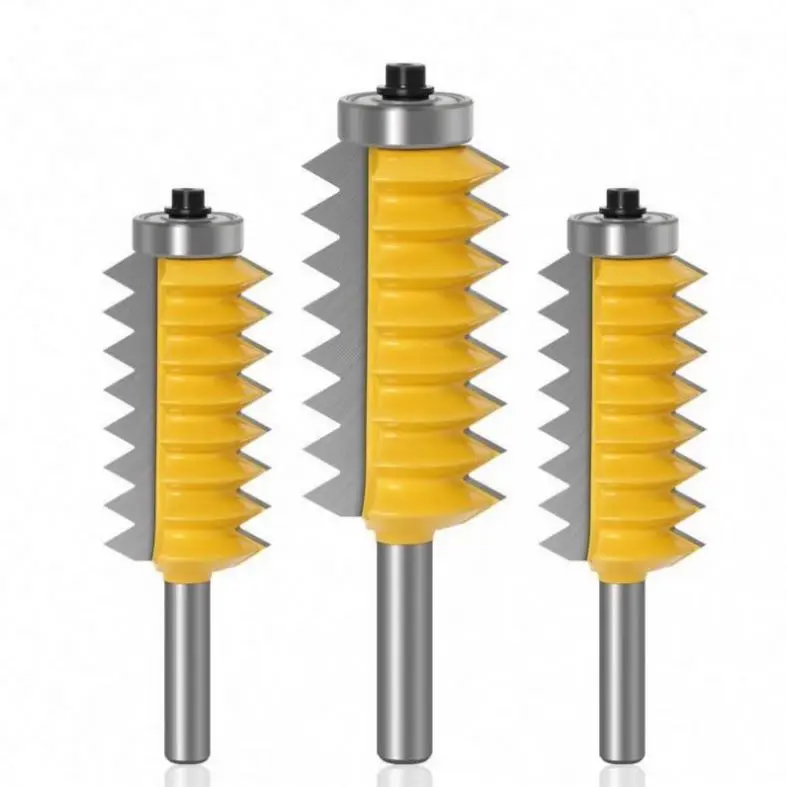 Woodworking Finger Joint Glue Milling Cutter Raised Panel V Joint Router Bits for Wood Tenon Woodwork Cone Tenoning Bit