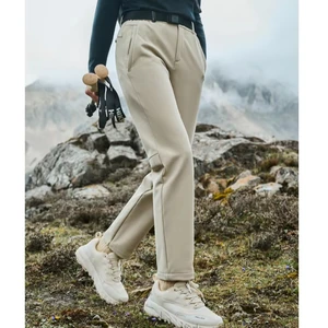 Wholesale Custom Women's High Soft Shell Cargo Pants Quick Dry Outdoor Casual Sweatpants Zipper Fly Big Winter Breathable