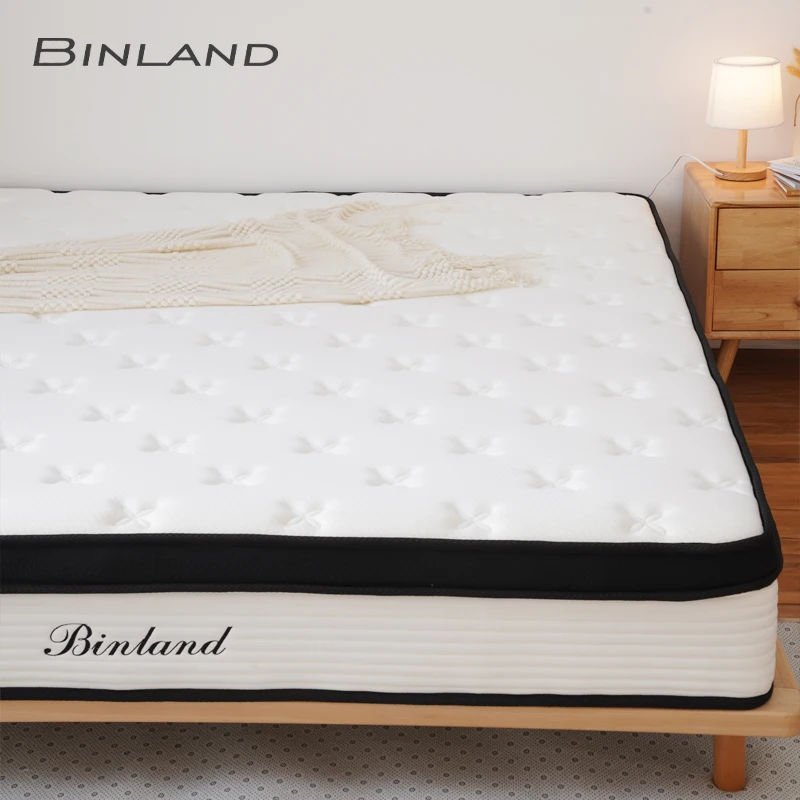 Sleep Well Cheap Price mattress factory manufacturer Luxury Double Bed Memory Foam pillow top pocket spring Mattress In A Box