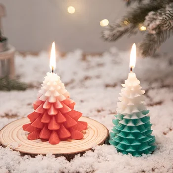 Christmas Tree Scented Candles With Hand Gifts Diy Creative Handmade 