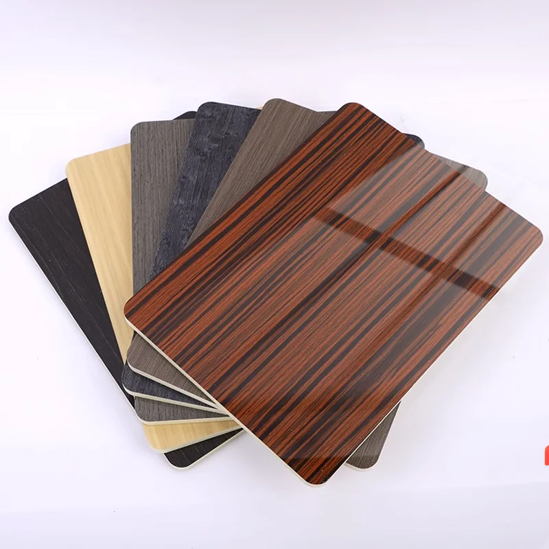 Wholesale Smooth 5/8mm Wood Grain PVC Wall Panel Waterproof Fireproof Laminated Board with Cutting Service