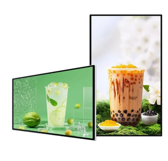 10.1-27 Inch 2K Touch Ultra Thin LCD Advertising Digital Signage Display 1000 Nits Indoor/Outdoor Wall Mount Shopping Mall Use