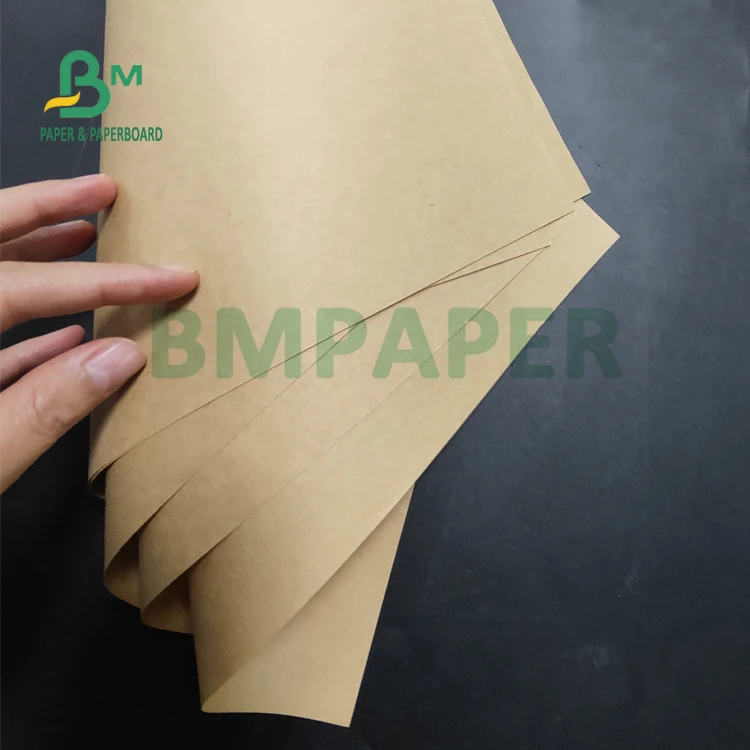 50gsm 60gsm Kraft Paper Roll For Food Bags 70 X 100cm Folding Resistant ...