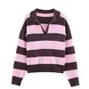Pink and brown striped white-collar workers