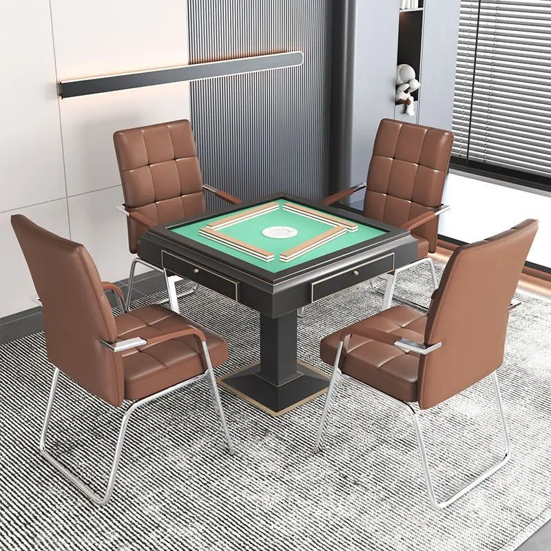 Modern Home & Office Conference Chair with Comfortable Backrest for Mahjong & Chess Play Simple Sedentary Design