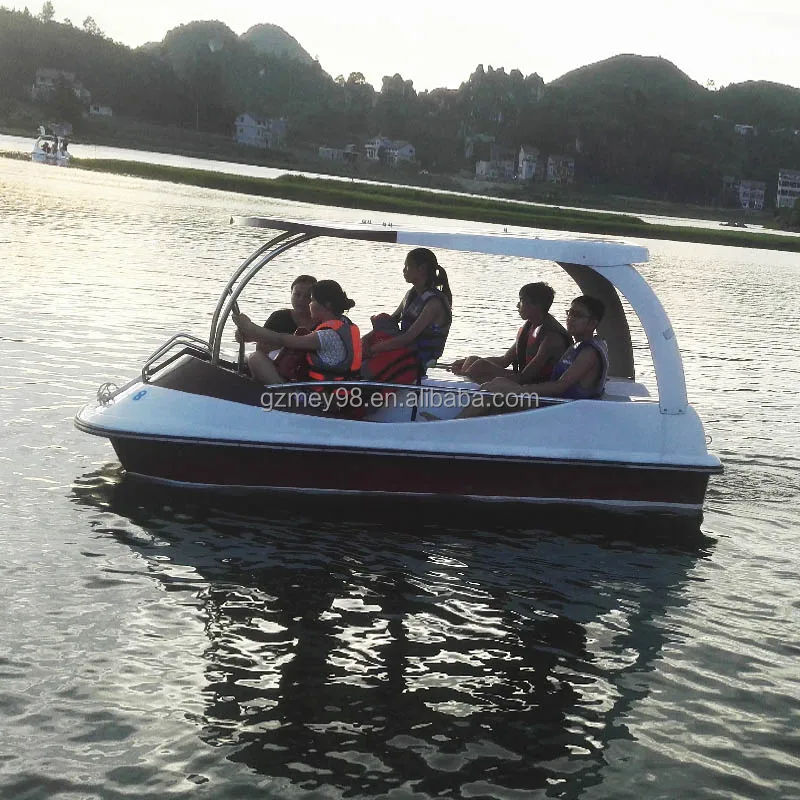 Outdoor Water Play Equipment Park 4 Persons Water Bike Paddle Electric Catamaran Boat Pedal Boat