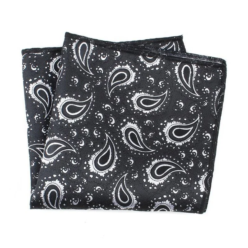 Деловые мужские квадраты из полиэстера с принтом