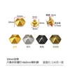 10mm hexagonal umbrella-shaped rivet with a set of 8x6mm flared feet