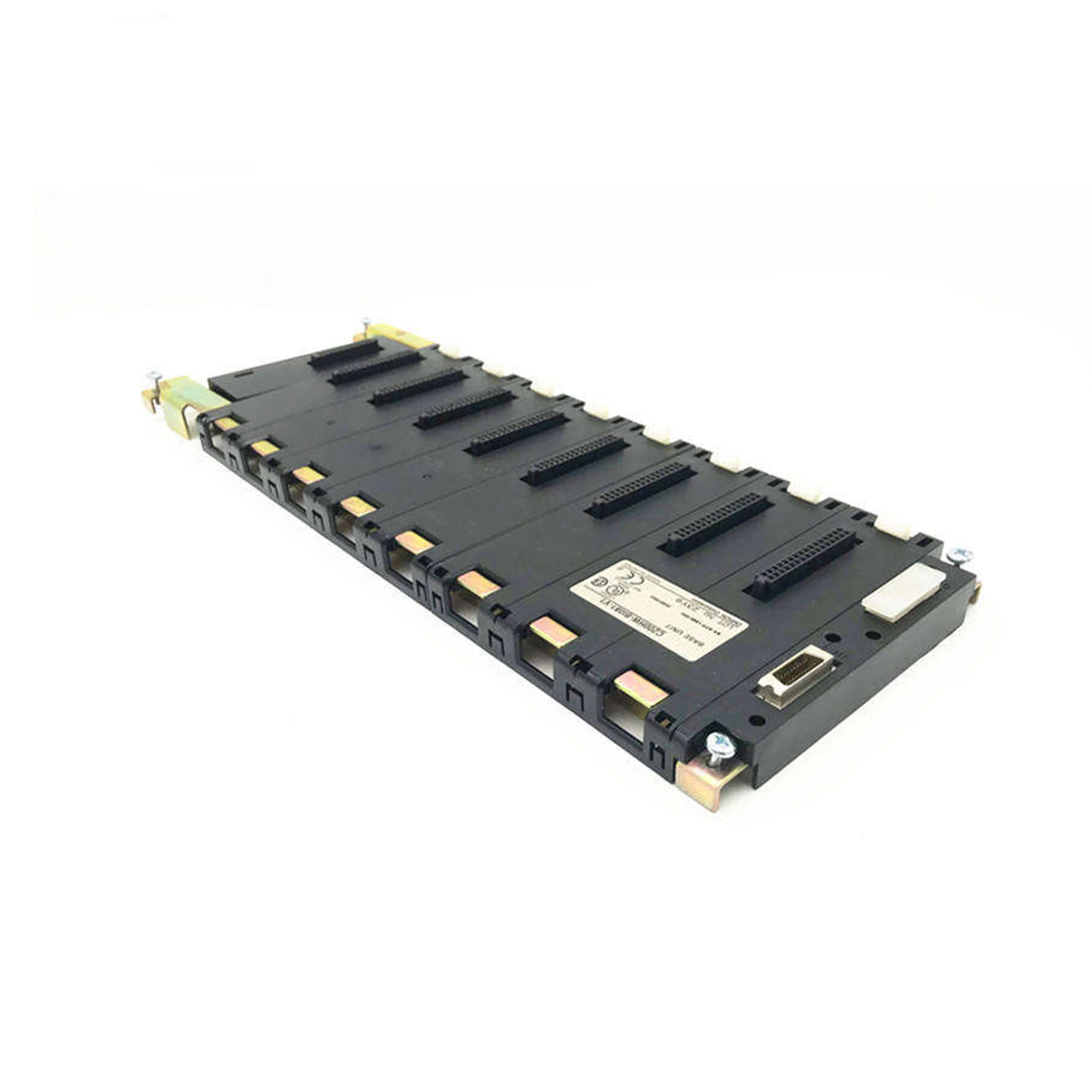 신제품 오리지널 C200HW-B1081-V1 오므론 C200HW 시리즈 PLC 백플레인 베이스 유닛으로, 산업 제어 시스템에서 모듈 설치 및 버스 신호 전송을 위해 C200H/C200HX 시리즈 CPU와 호환됩니다.