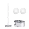 [Warm White Gray] Plastic Tray with 4 Mop Heads