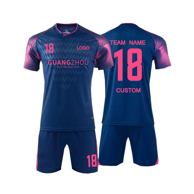 Red Blue Custom Blank Soccer Jerseys For Youth and Adults