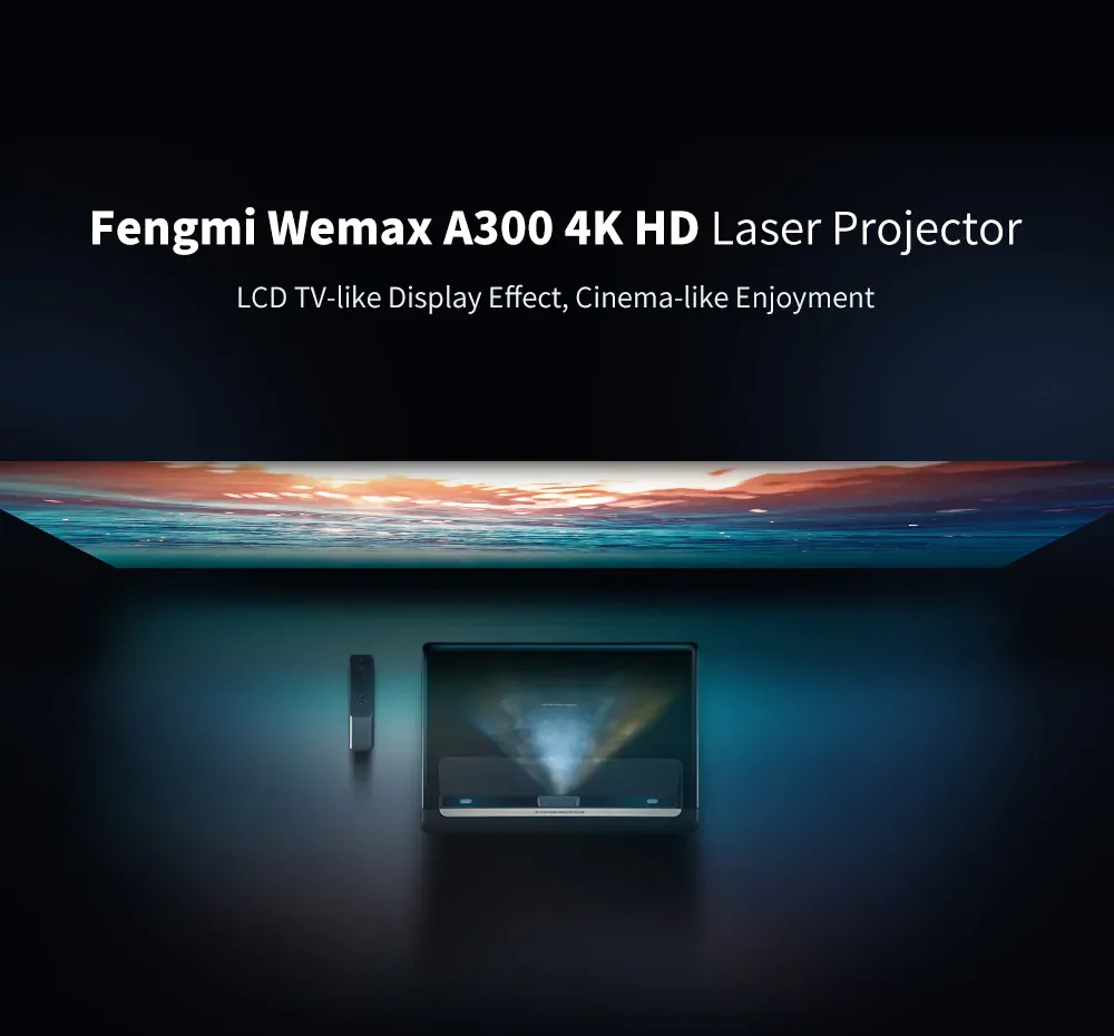 Лазерный проектор для домашнего кинотеатра WEMAX A300 4K Ultra Xiaomi ненастоящая экосистема