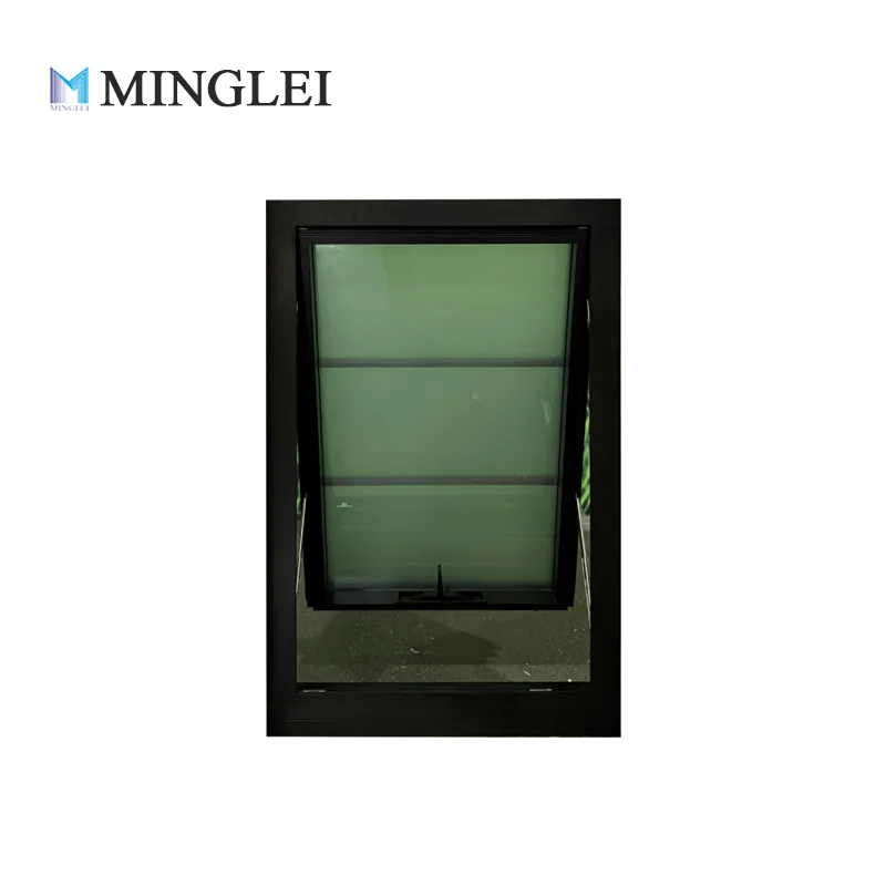 Fuinneog Airde Leapa Airgead Albanach le Crann Fraingeach Inmheánach, Fuinneog Leapa le Gloine Scraifte