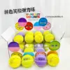 Raquette élastique multicolore avec smiley, 24 pièces, boîte complète