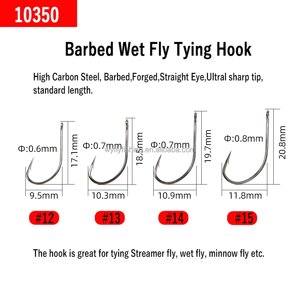 Goture 120PCS Fly Barb Fishing Hooks Kit With Magnetic Box - High