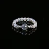 5A Natural Grey Moonstone Lucky Bead Band