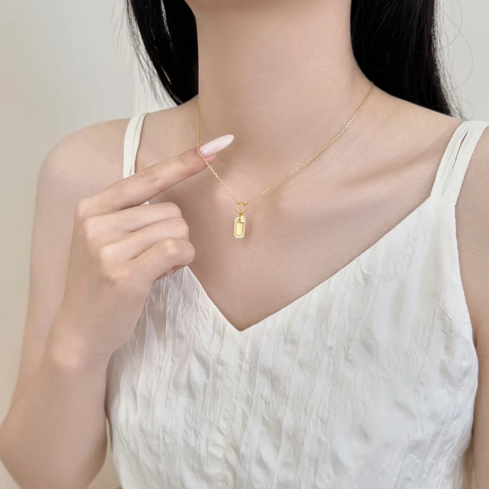 KAKODIY exquisite necklace zircon pendant necklace rhodium 18K gold plated chain necklace women's jewelry gift detail 5