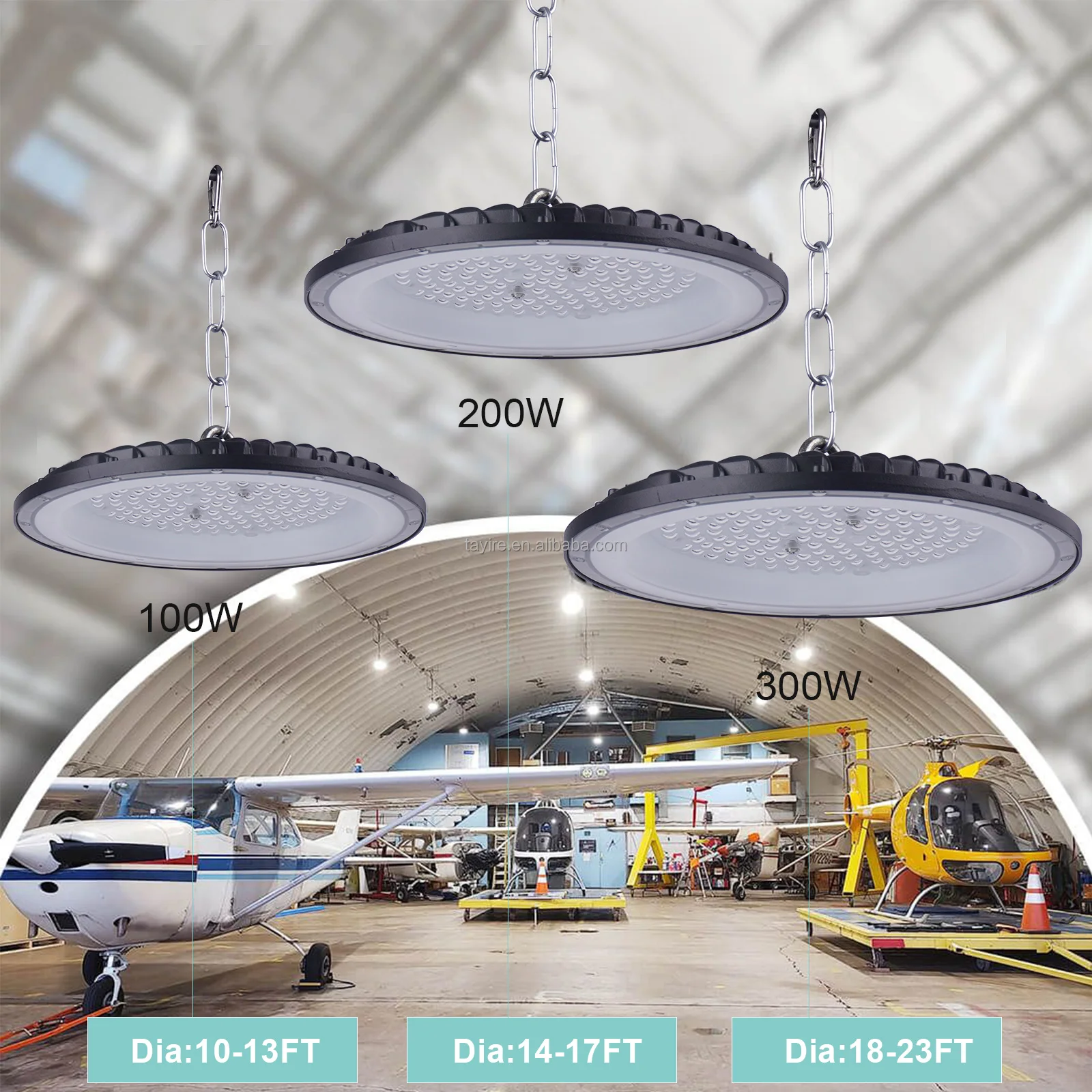 20 Pack 200W UFO LED High Bay Lights - Commercial Industrial Warehouse Fixture, 6000K Cold White, IP65