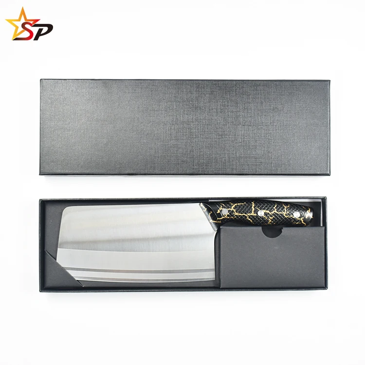 Высокое качество Профессиональный 7 дюймов ABS ручкой из нержавеющей стали с неприлипающим покрытием разделочный нож