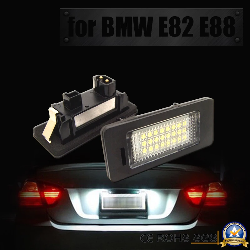 Super Bright White LED License Plate Lights For BMW E90, E92, E60, F30 & More 2 thumbnail image