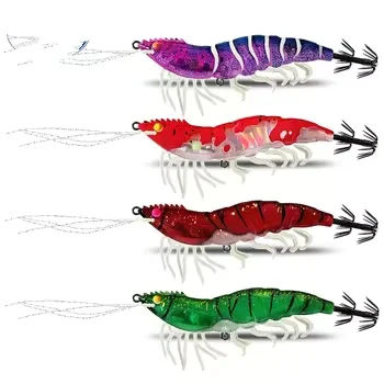 Lure Fishing Mantis Shrimp Squid Wooden Shrimp UV Glow-in-the-Dark 6-8 cm Biomimetic Artificial Soft Bait No Hooks – Soft Lure – view 4
