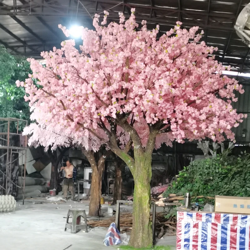 Large Artificial Cherry Blossom Tree Pink Flowers Blossom Sakura Tree For Decoration Buy Large