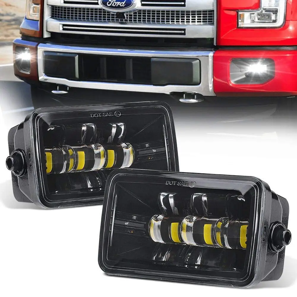 Strong Led Fog Lamp Square F150 Led Fog Light For 2015 2016 2017 F150 Led Fog Lights Direct Fit 7545