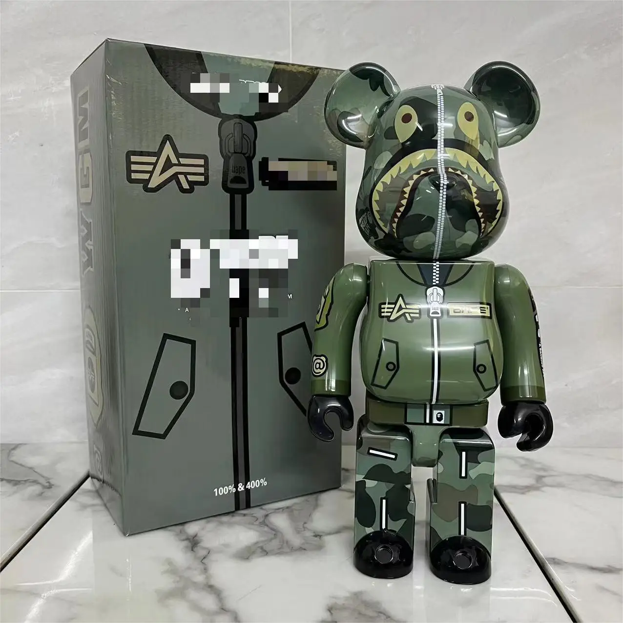 5 estilos Kaws Bearbrick 400% blocos de urso metade anatomia Bluetooth