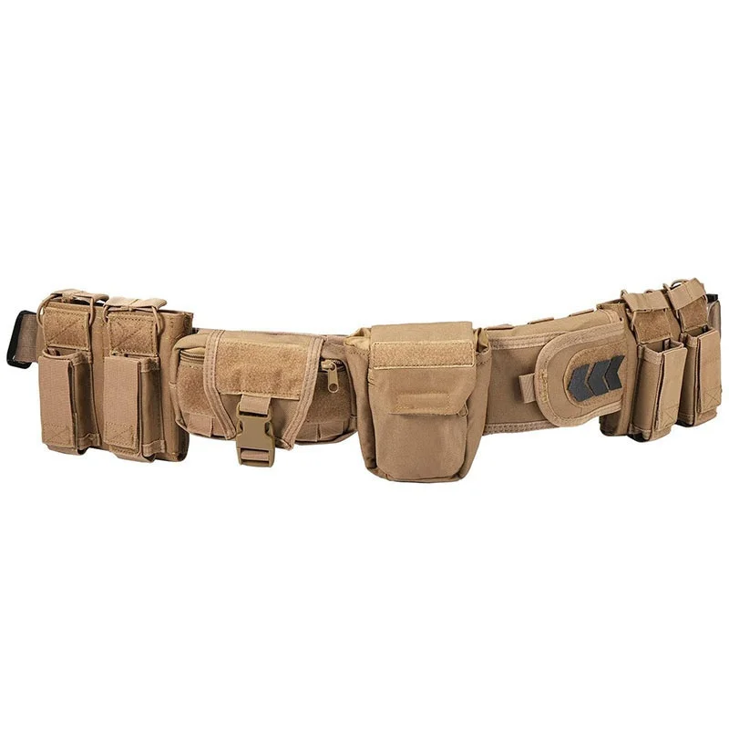 Adjustable Hiking Durable Camping Wear-resistant Tactical Duty Belt Outdoor Fashionable High Quality Utility Belt With Pouches