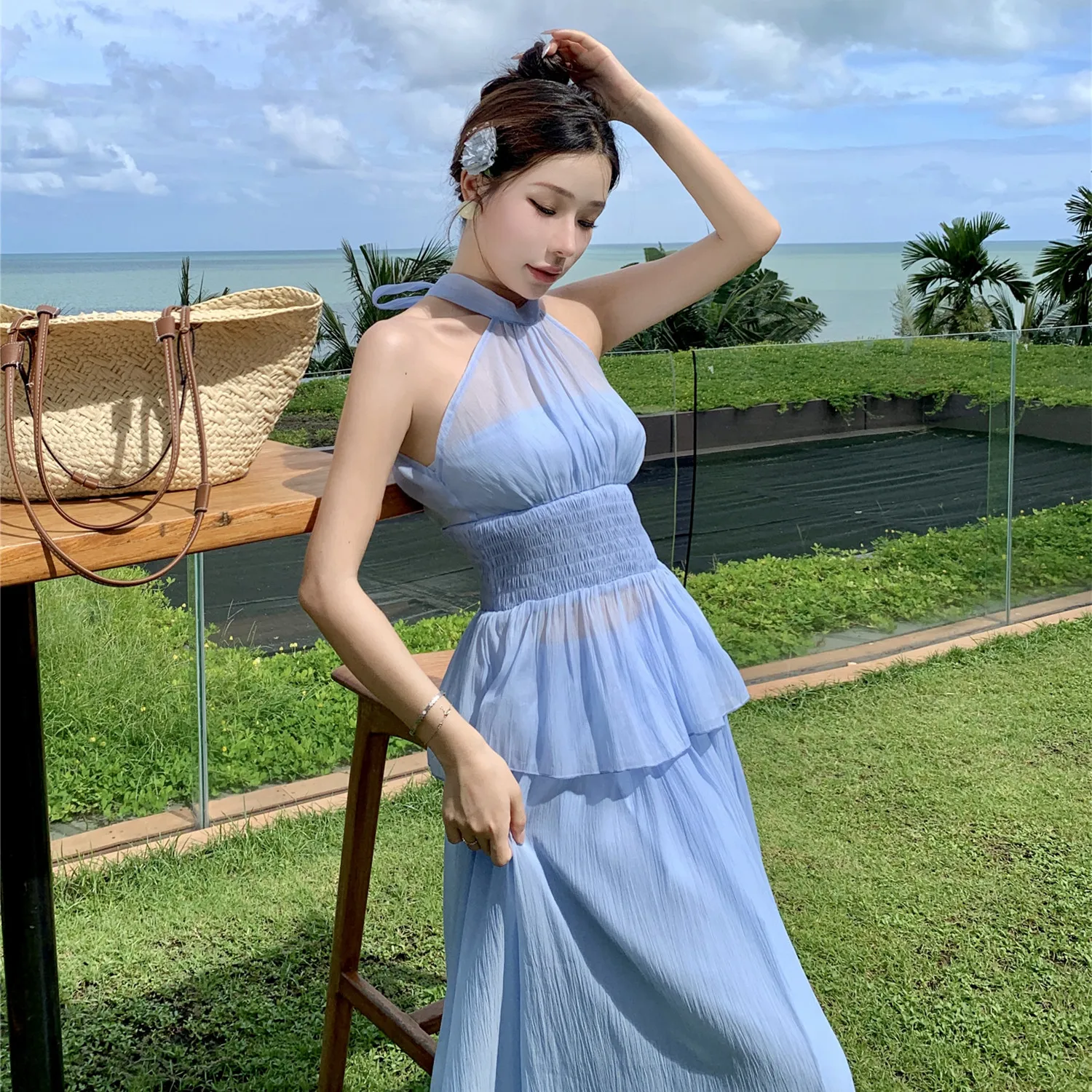 Summer Fairycore 2 Piece Set for Women Halter Sleeveless Tunic Top and Pleated Dress Set Clothing Wholesale| Alibaba.com Summer Fairycore 2 Piece Set for Women Halter Sleeveless Tunic Top and Pleated Dress Set Clothing Wholesale| Alibaba.com
