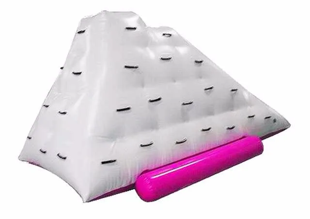 Popular PVC Inflatable Iceberg Floating Rock Climbing Mountain Durable Lake Inflatable Water Iceberg Slide for Kids and Adult