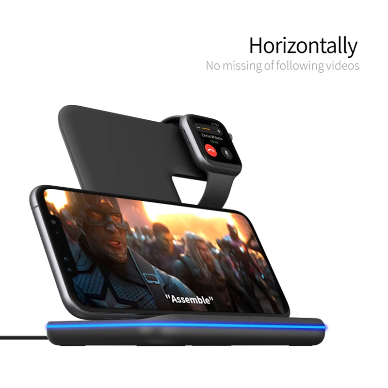 Amazon Лидер продаж 2021 3 в 1 беспроводная зарядная станция для iphone 12 11X8 PLUS iwatch 6 5 4 3 2 airpods