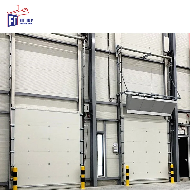 High Lift Industrial Sectional Door Used in Warehouse Factory Workshop Logistics Center Insulated Overhead Door