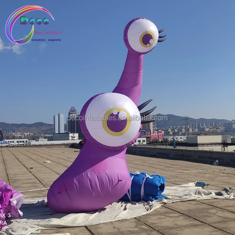 Inflatable Column With Eyes Led Lighting Eyeball Flower Inflatable Led Eye Tree