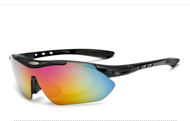 Sport Men Baseball Running Ski Sunglasses Retro Reflective Big Large Single  Lens