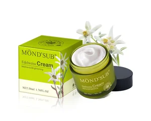 Private Label Natural Beauty Facial Cream Skin Care Edelweiss Moisturizing Whitening Face Cream OEM