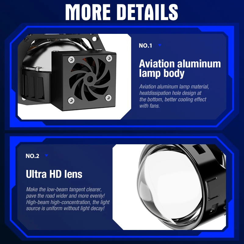 XENPLUS LP37 180W 50000LM 6500K IP68 High Power Strobe LED