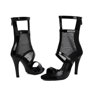 Adult Sexy Jazz Dance Shoes High-Heeled Soft-Soled Latin Dance Shoes Outdoor Rubber-Soled Salsa Dance Shoes