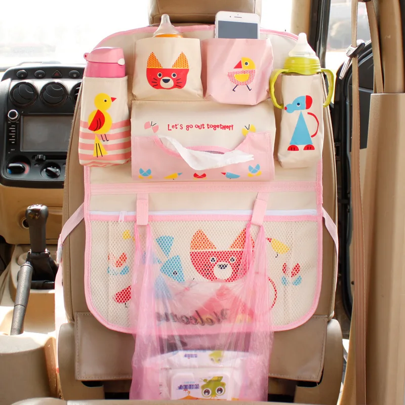 Creative Cartoon Car Seat Back Organizer Hang Storage Bag Baby Kids Toys  Travel Protector Cover Automobile Interior Accessories - Realistic Reborn  Dolls for Sale