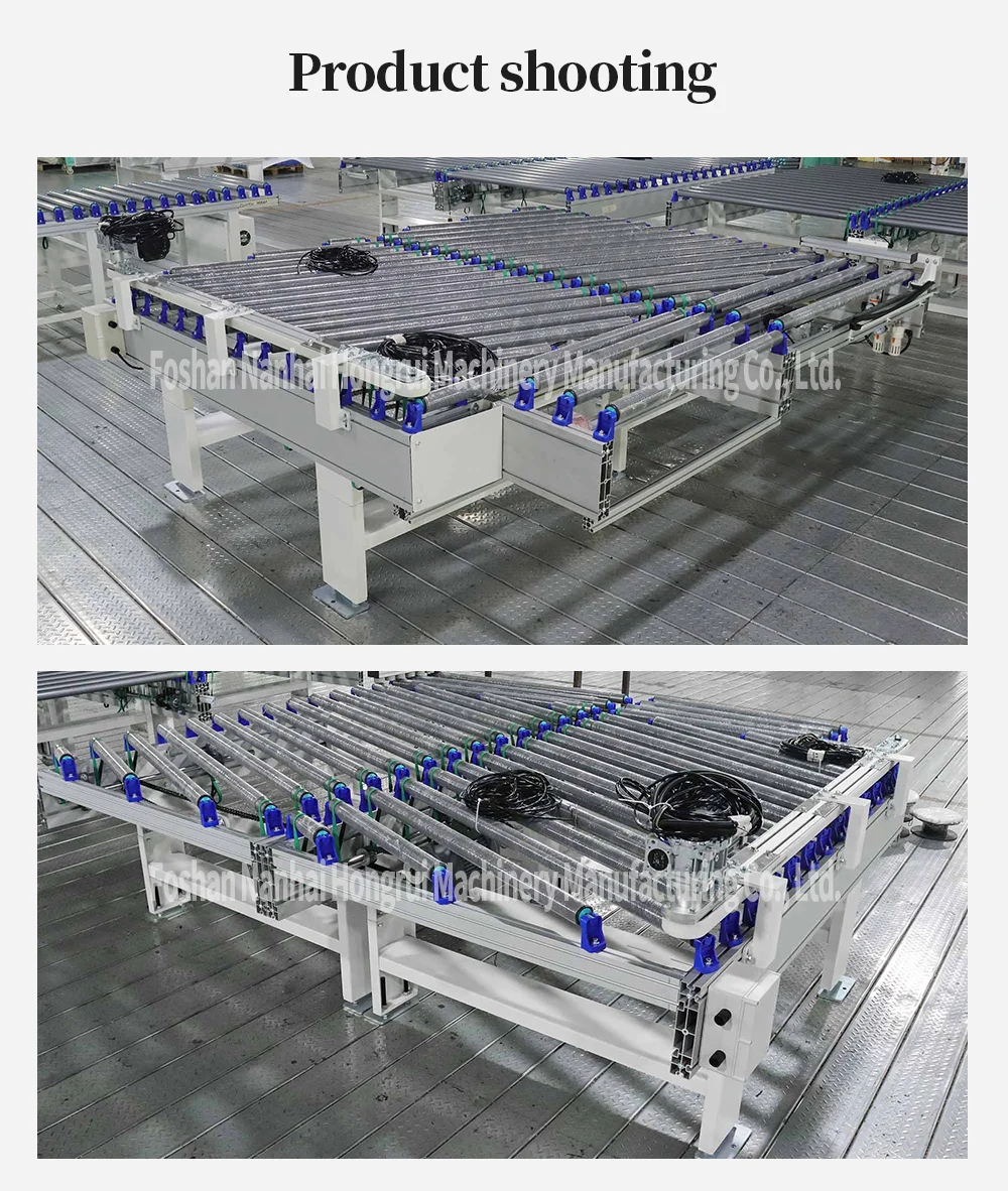 Hongrui Automatic Production Line Power Roller Conveyor For Connection Of 2 Edgebanding Machine details