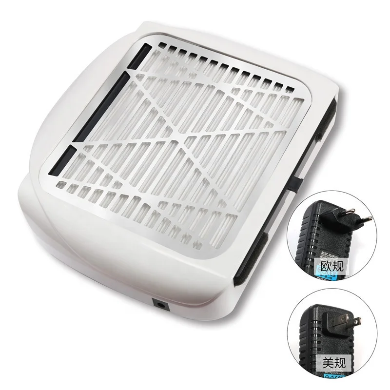 Professional 80W Multifunction Electric Nail Dust Collector Low Noise Table Rechargeable for Nail Salon DIY Nail Art Manicure