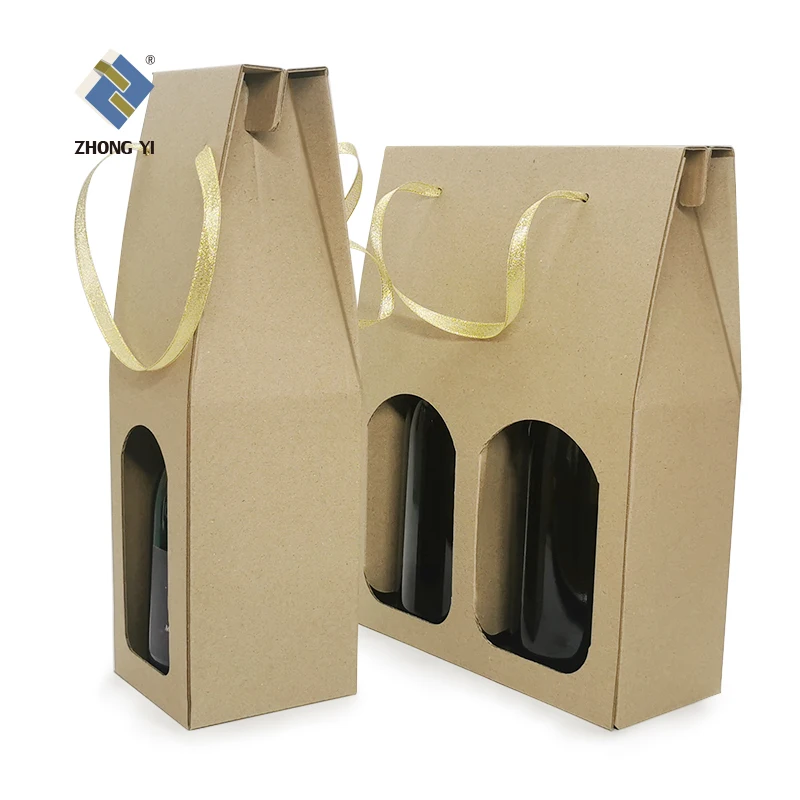 Custom Printed Cardboard 6 Pack Bottle Beer Carrier Box