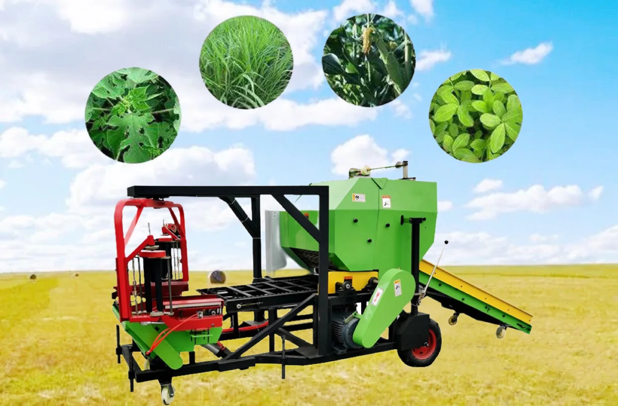 CE China Mini Fully Automatic Maize Corn Hay Silage Baler Grass Bale and Wrapper Machine Packing Machine Price for Sale