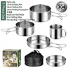 Set da 5 pezzi in argento/stile B