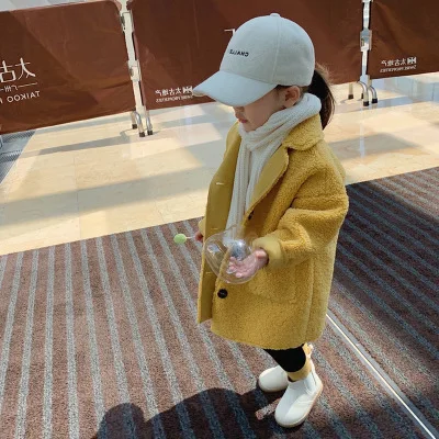 Japan And South Korea Winter New Boutique Children's Wear 3-8 Years Old  Girls Fashion Coat Deerskin Plus Lamb Cashmere Coat - Buy Girls Fashion  Coat,Lamb Cashmere Coat,Boutique Children's Wear Product