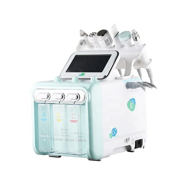 High Quality 6 in 1 H2o2 Machine Hydrogen Oxygen Small Bubble Facial Machine for Japan