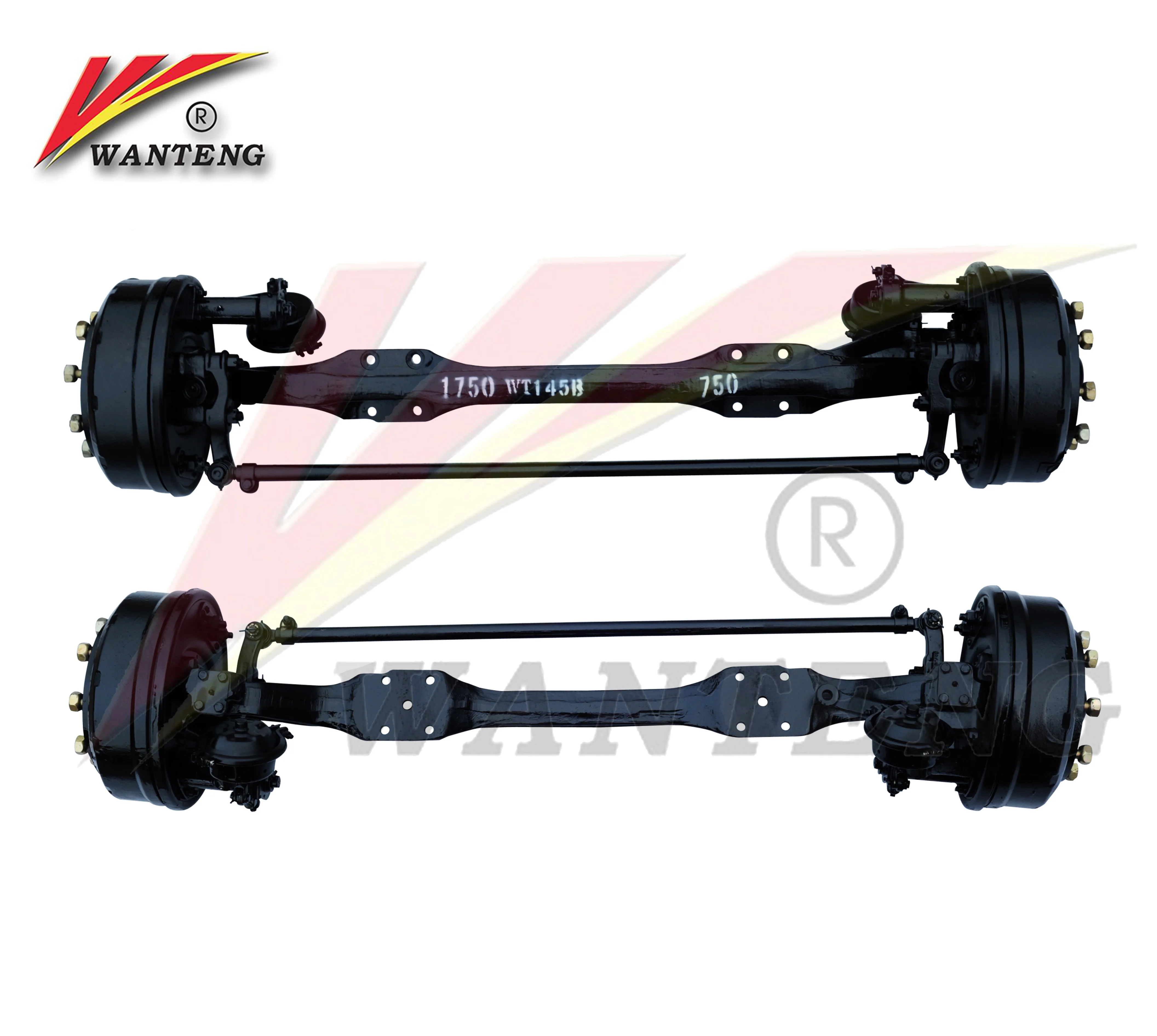 Made in China Factory Direct Supply Light Duty Trailer Axles Truck Front Steering Axle